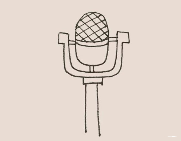 Simple drawing of microphone