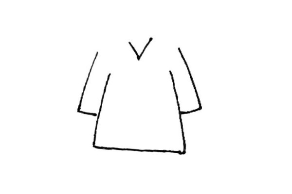 How to draw a New Year cotton-padded jacket