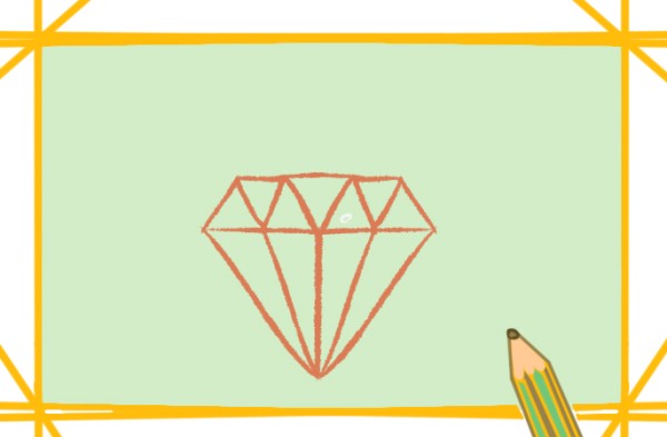 How to draw colorful diamonds