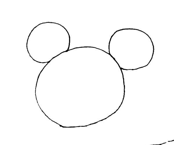 Children learn to draw Mickey Mouse easily