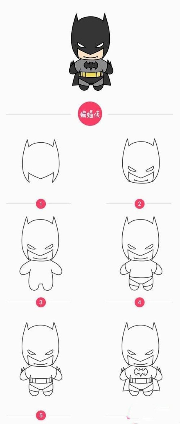 How to draw Batman