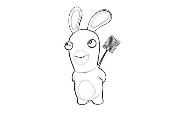 5 simple drawings of crazy rabbits