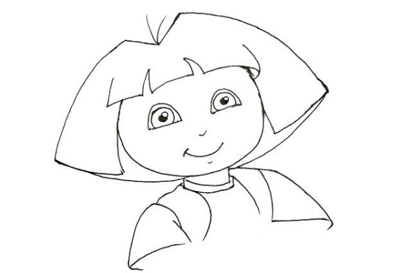 How to draw Dora the Explorer