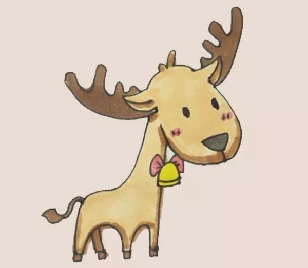 Reindeer simple drawing