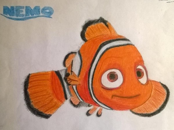 Clown fish Nemo Finding Nemo childrens drawing sharing