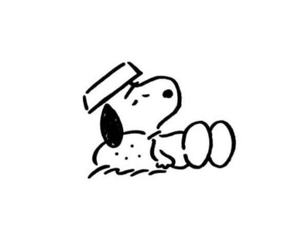 8 cute simple drawings of Snoopy