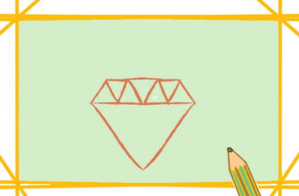 How to draw colorful diamonds