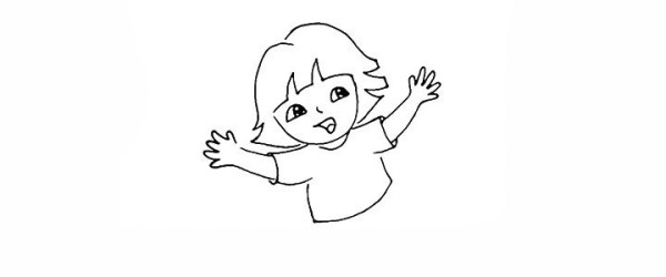 How to draw Running Dora