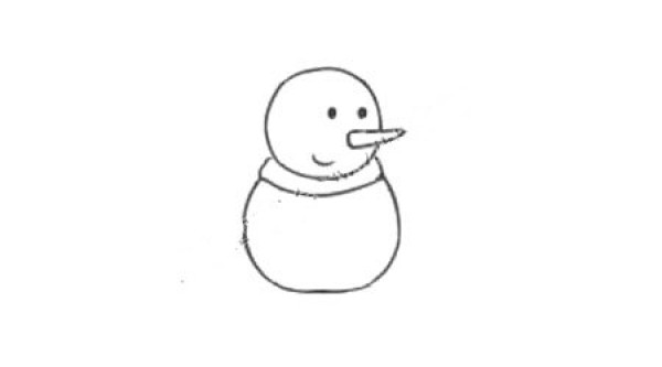 Learn to draw step by step: Snowman