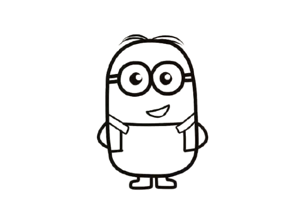 Teach you step by step how to draw Minions