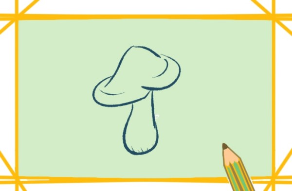 Beautiful simple strokes of mushrooms