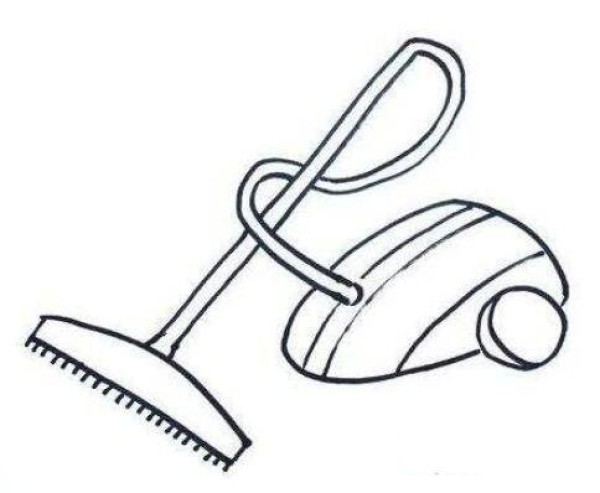 How to draw a simple and beautiful vacuum cleaner