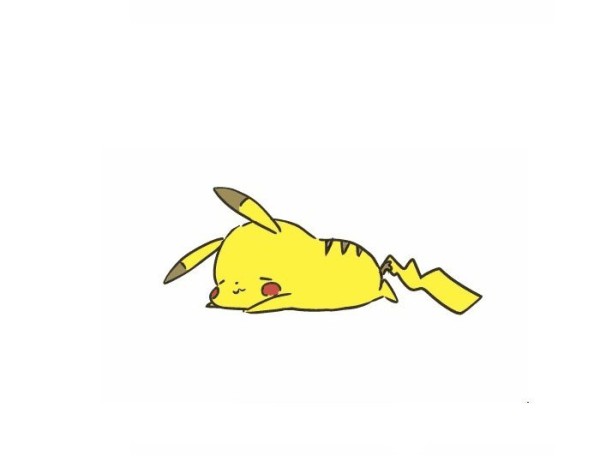 Pikachu sleeping