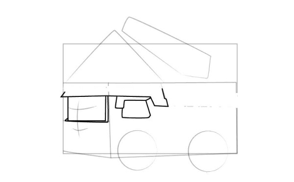 Police car Perroy simple drawing