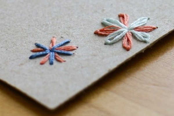 How to make a New Years greeting card? The most creative embroidery greeting card production!