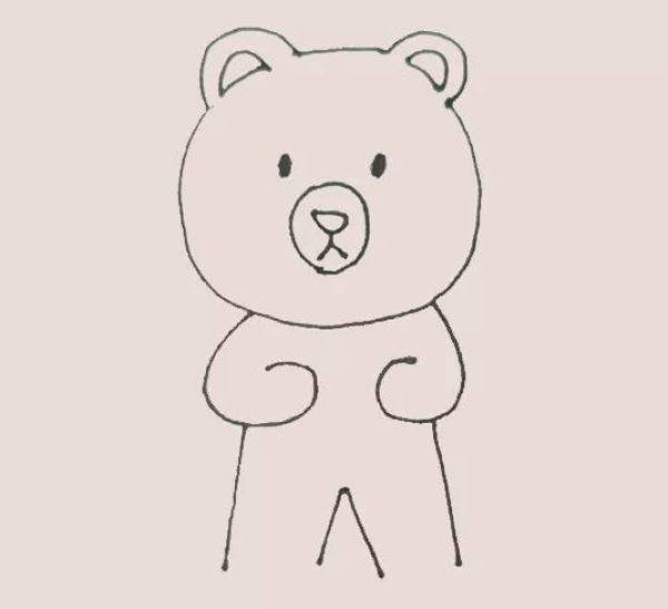 Simple strokes of little bear