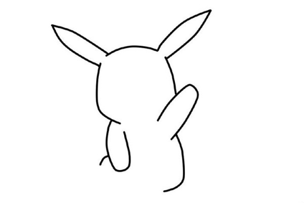 Simple drawing tutorial, step by step drawing of Pikachu