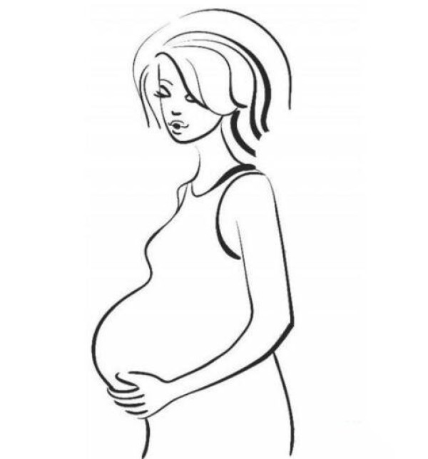 How to draw a pregnant woman