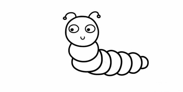 How to draw a caterpillar