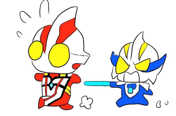 Two Q-versions of super cute Ultraman