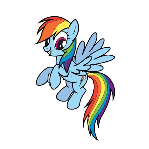 My little pony rainbow daisy simple drawing