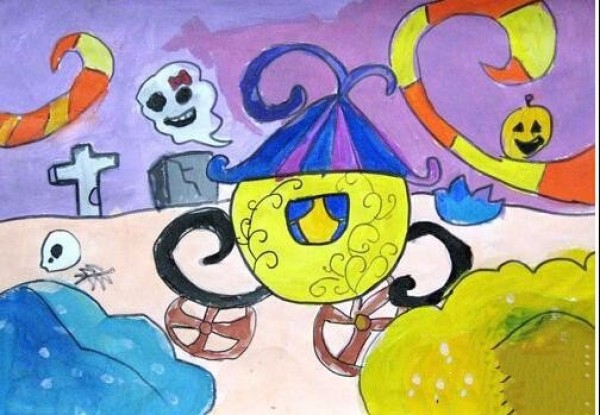 Halloween childrens drawing pictures-Halloween funny activities