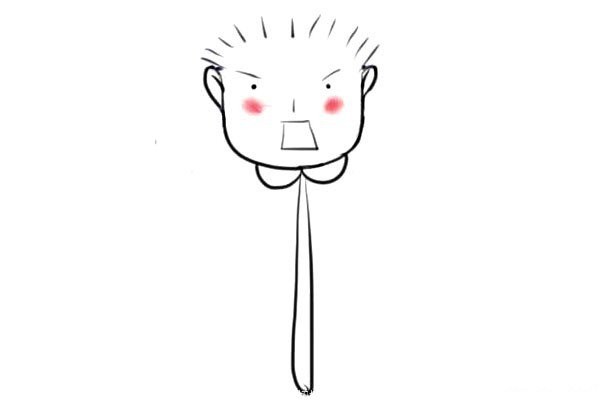 Lollipop version of character avatar simple drawing