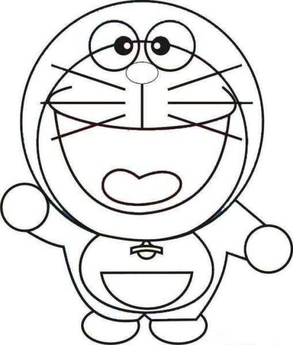 Cartoon Characters Simple Drawing Doraemon Simple Drawing Pictures