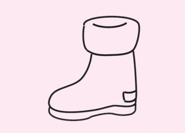 Tutorial on how to draw simple boots for children