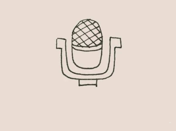 Simple drawing of microphone