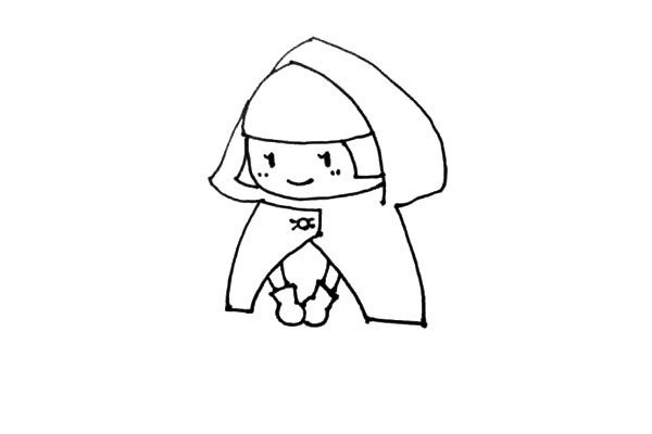 Learn to draw Little Red Riding Hood easily