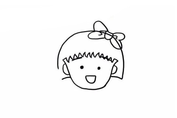 How to draw Chibi Maruko-chan in simple strokes