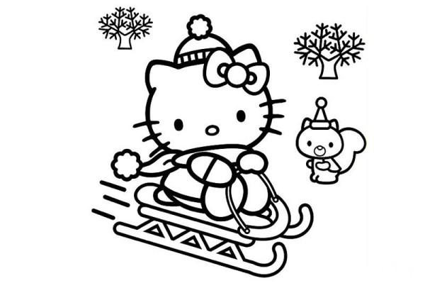 kitty cat sledding