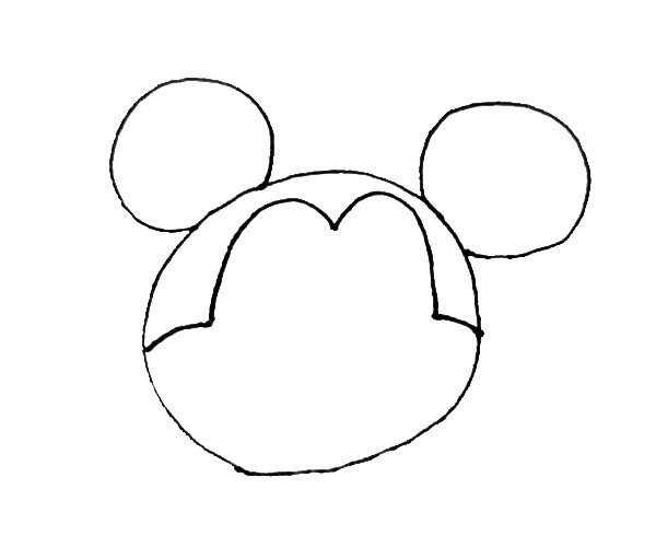 Children learn to draw Mickey Mouse easily