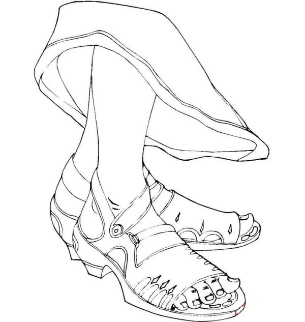 How to draw a girls feet