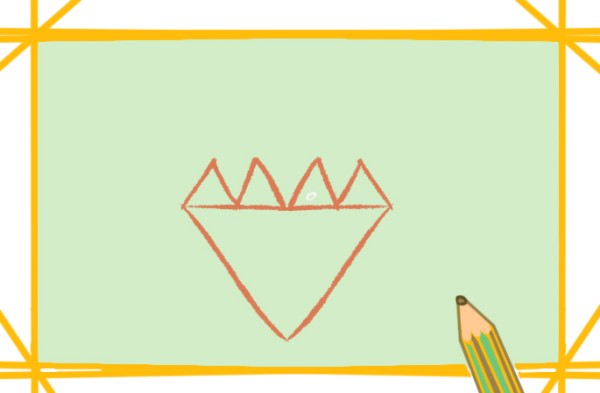 How to draw colorful diamonds