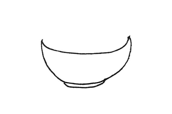 How to draw a bowl of glutinous rice balls