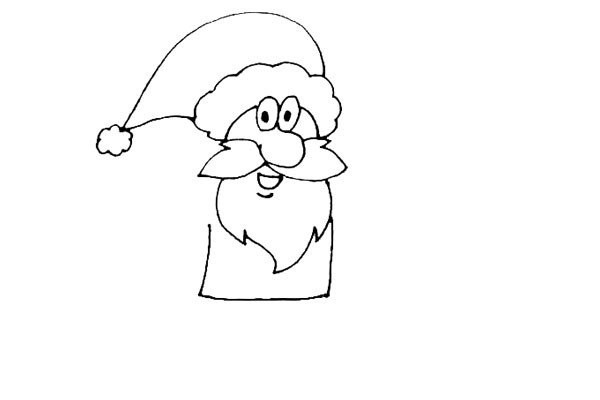 Children learn to draw Santa Claus easily