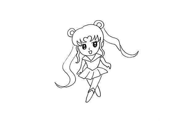 How to draw Sailor Moon