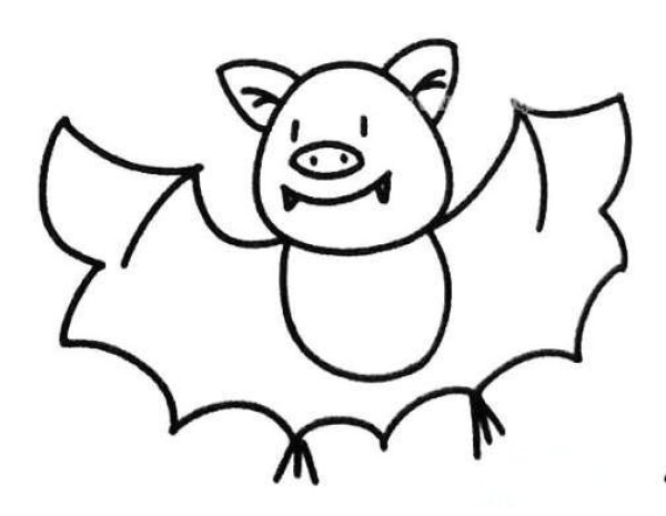 Cute bat simple strokes