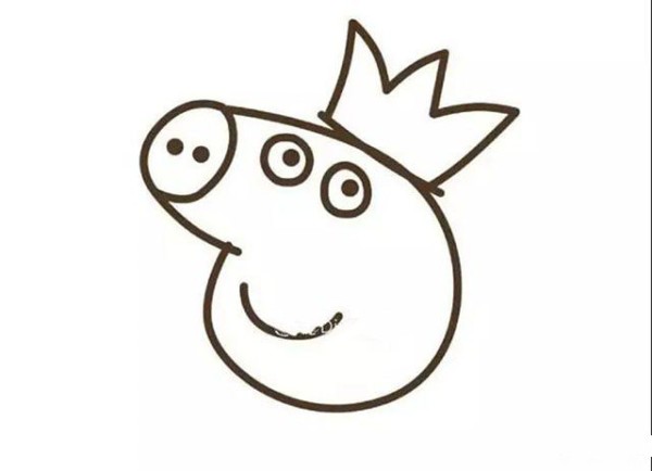 How to draw the little fairy Peppa Pig