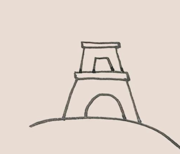 Simple drawing of the Eiffel Tower