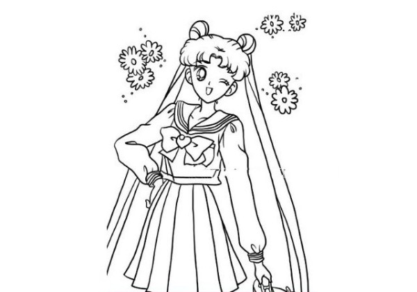 Sailor Moon: Tsukino Usagis simple drawing