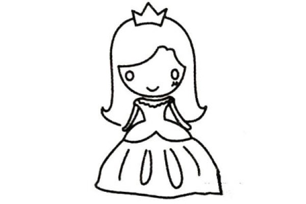 Complete collection of princess simple strokes and drawing steps