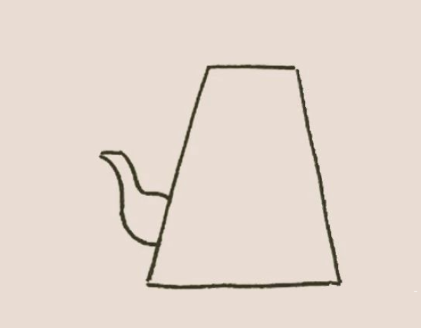 Simple drawing of kettle