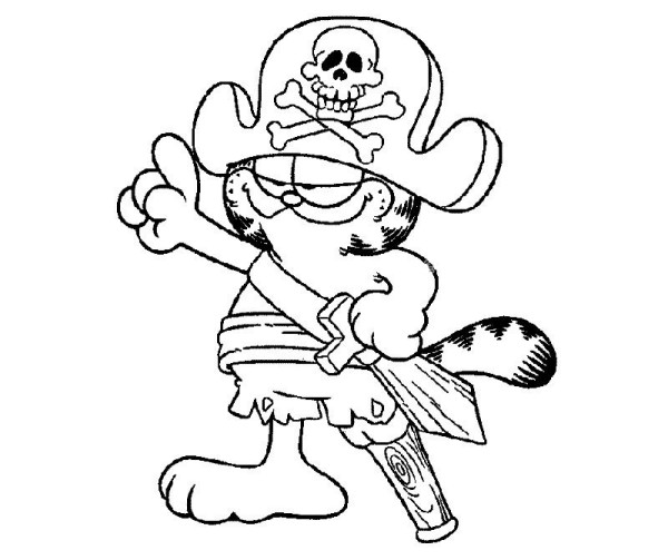 pirate captain garfield