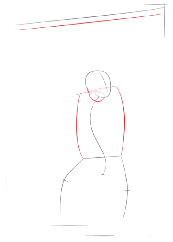 How to draw a gorilla in simple strokes