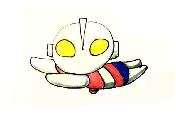 Learn to draw Ultraman simple strokes