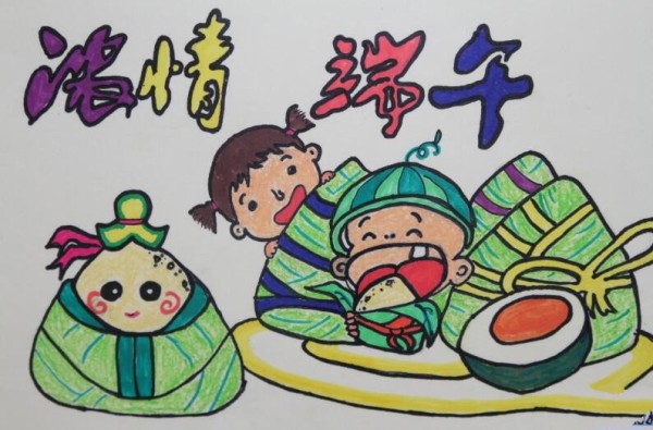 The winning painting of Dragon Boat Festival: Passionate Dragon Boat Festival