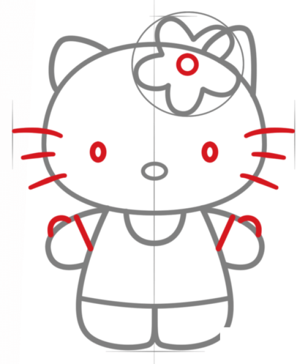 Hello Kitty simple drawing tutorial